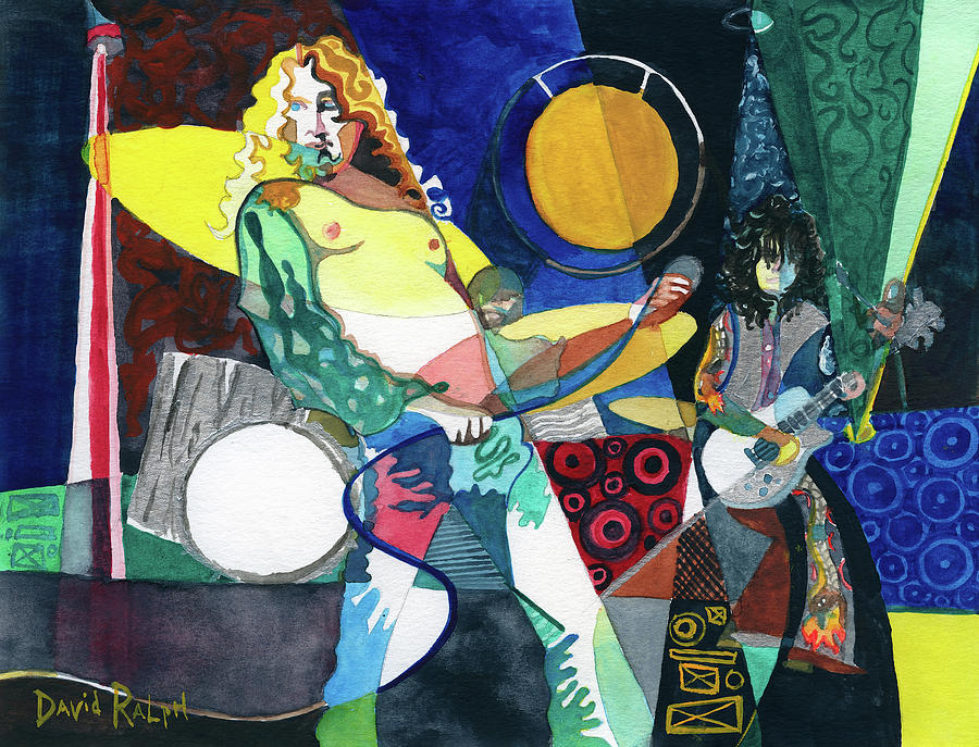 70s Rock Band Painting by David Ralph