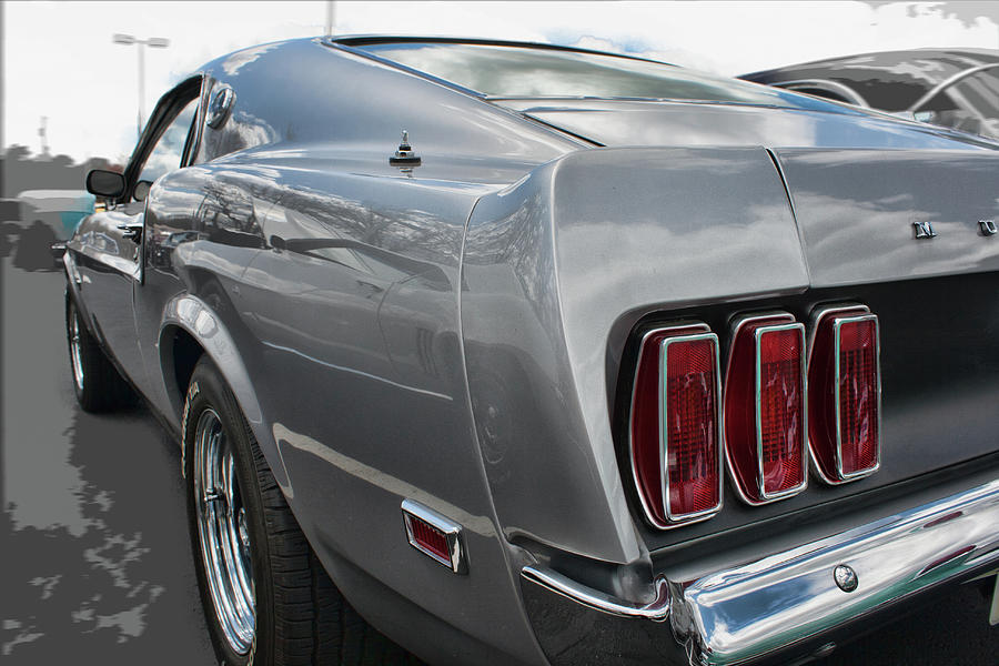 71 Ford Mustang Taillights  #71 Photograph by Daniel Adams