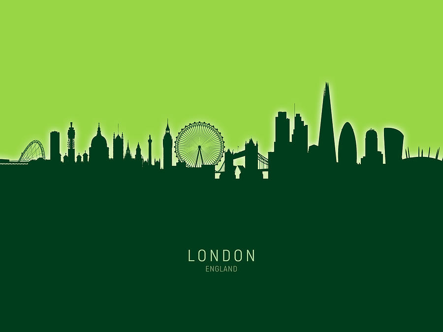 London England Skyline #71 Digital Art by Michael Tompsett