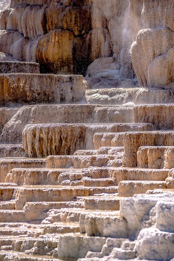 Travertine Terraces, Mammoth Hot Springs, Yellowstone #71 Photograph by Alex Grichenko