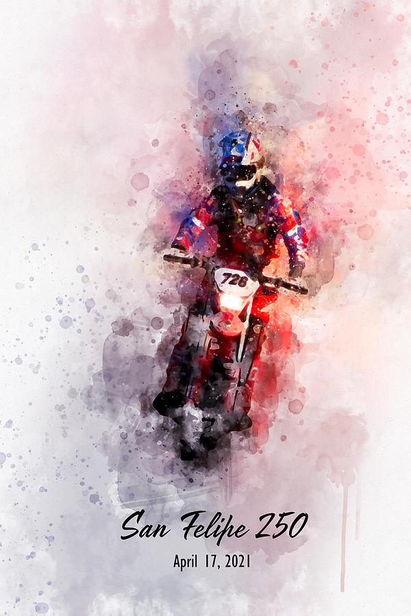 726x Joseph Berlet Pro Moto Ironman Digital Art by Bonny Puckett