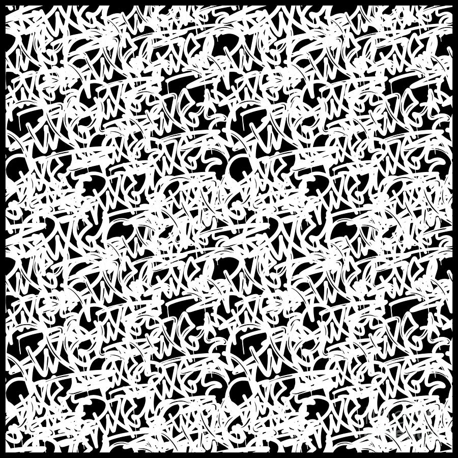 Graffiti Pattern Street Art Urban Graphic Digital Art By Mister Tee