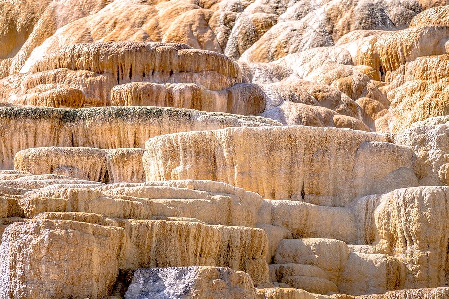 Travertine Terraces, Mammoth Hot Springs, Yellowstone #74 Photograph by Alex Grichenko