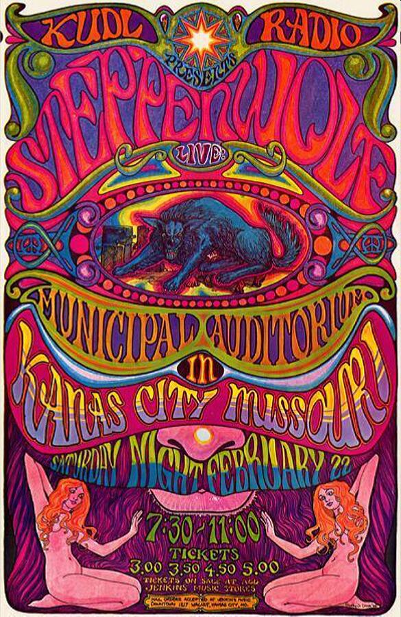 Steppenwolf Vintage Music Poster Mixed Media by World Art Collective