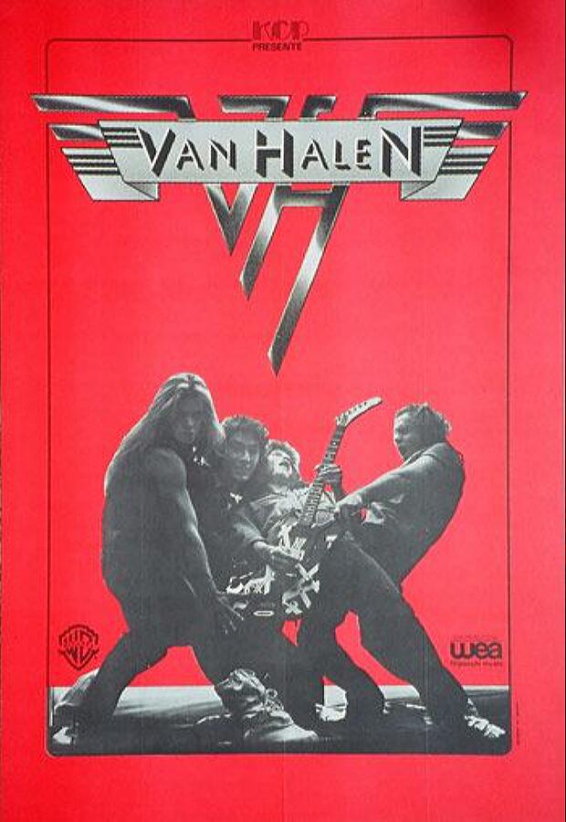Van Halen Vintage Music Poster Mixed Media by World Art Collective