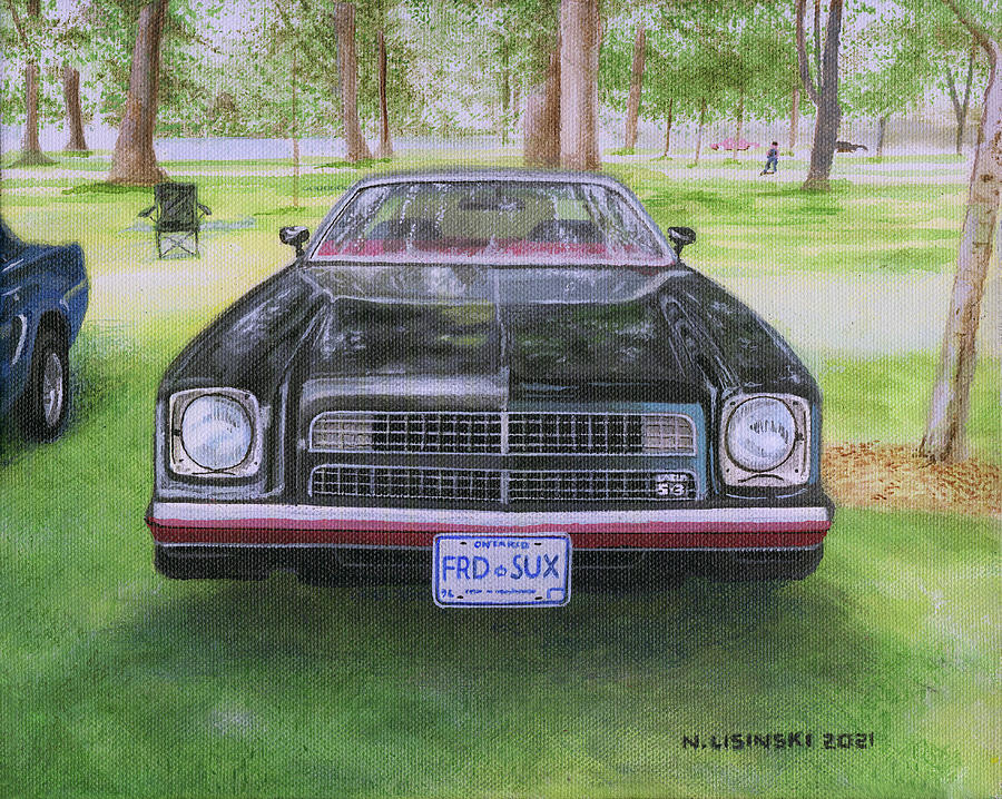 76 Chevy Laguna #76 Painting by Norb Lisinski