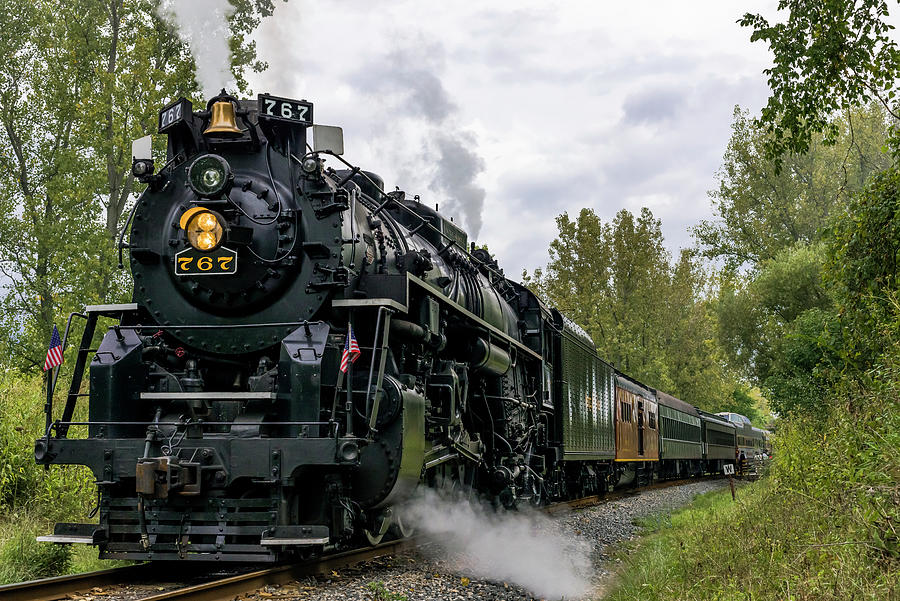 #767 Steam Engine #767 Photograph by James McClintock
