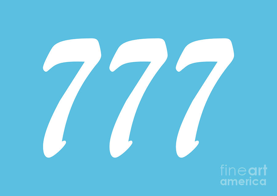 777 Angel Number, 777 Shirt, 777 Spiritual Number, Angel Number Gifts, Digital Art by David Millenheft
