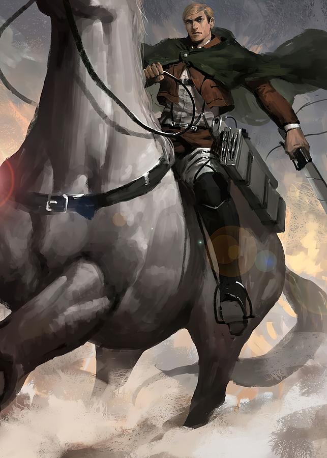 Attack on Titan Digital Art by Super car