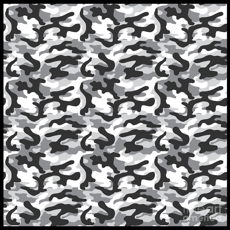 Camouflage Pattern Camo Stealth Hide Military Digital Art by Mister Tee ...