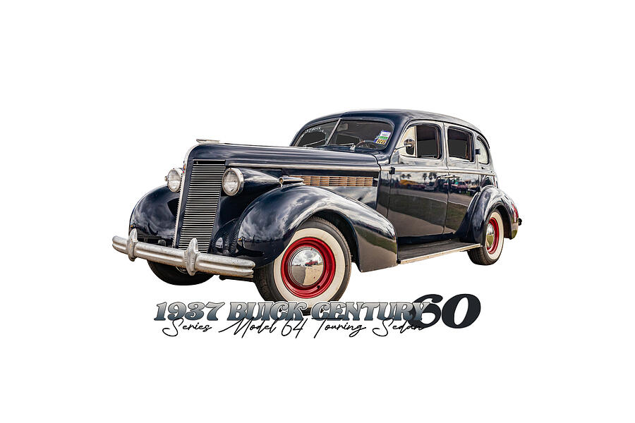 Vintage Photograph - 1937 Buick Century Series 60 Model 64 Touring Sedan #5 by Gestalt Imagery
