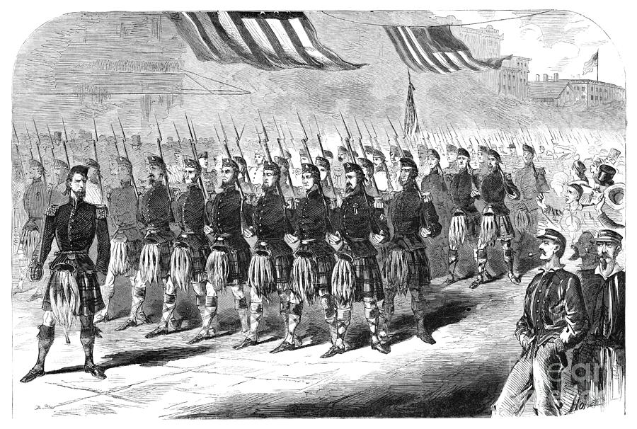 79th New York Volunteers, 1861 Drawing by Granger