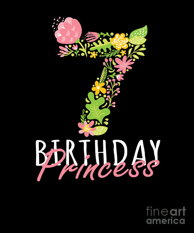 princess 7th birthday background