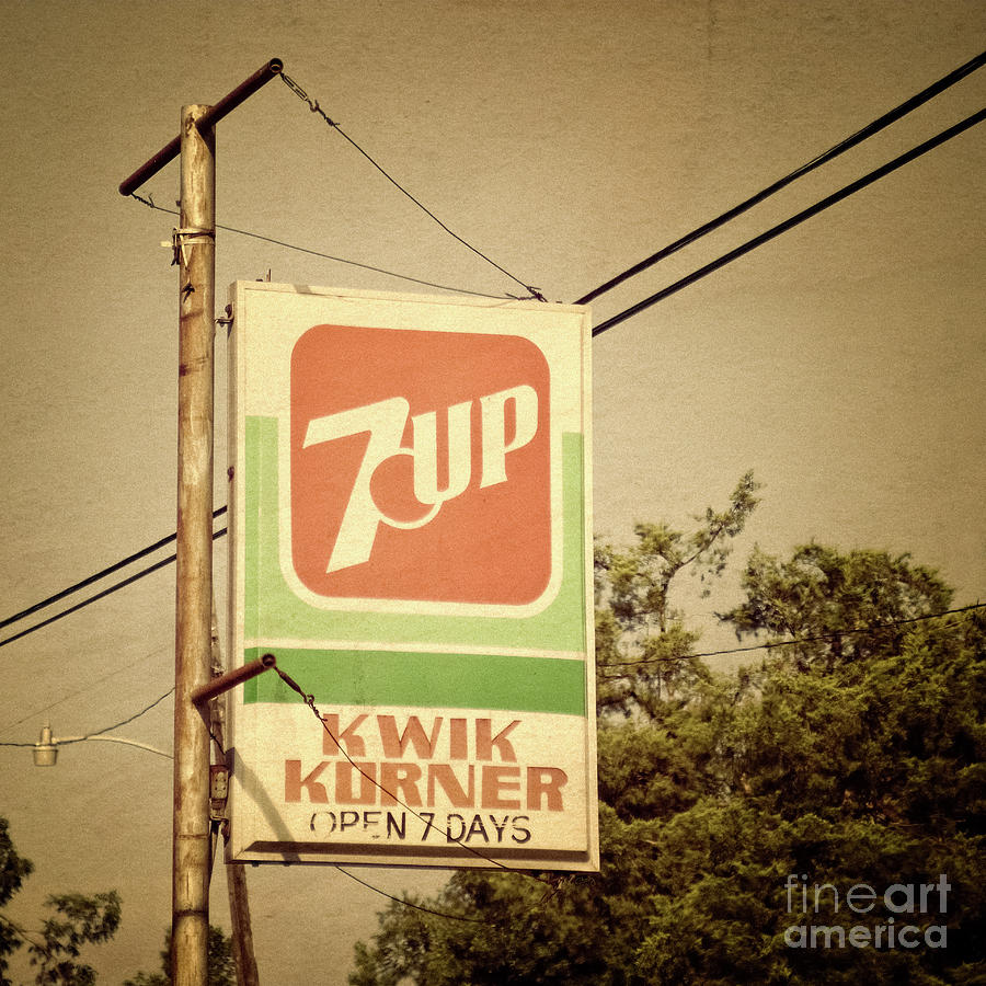 7up Kwik Korner Sign Photograph by Imagery by Charly