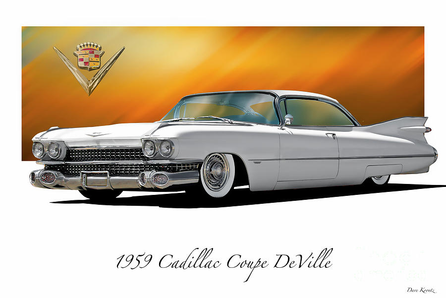  1959 Cadillac Coupe DeVille #8 Photograph by Dave Koontz