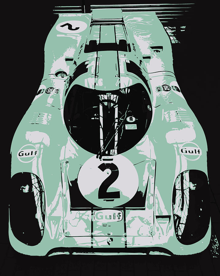 1969 Porsche 917K Le Mans Race Car #8 Digital Art by Thespeedart 1969 Porsche 917K Le Mans Race Car #8 Digital Art by Thespeedart