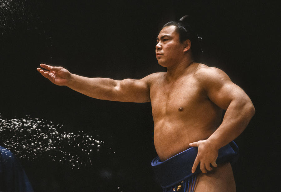 1983 Kyushu Basho #8 Photograph by David Madison