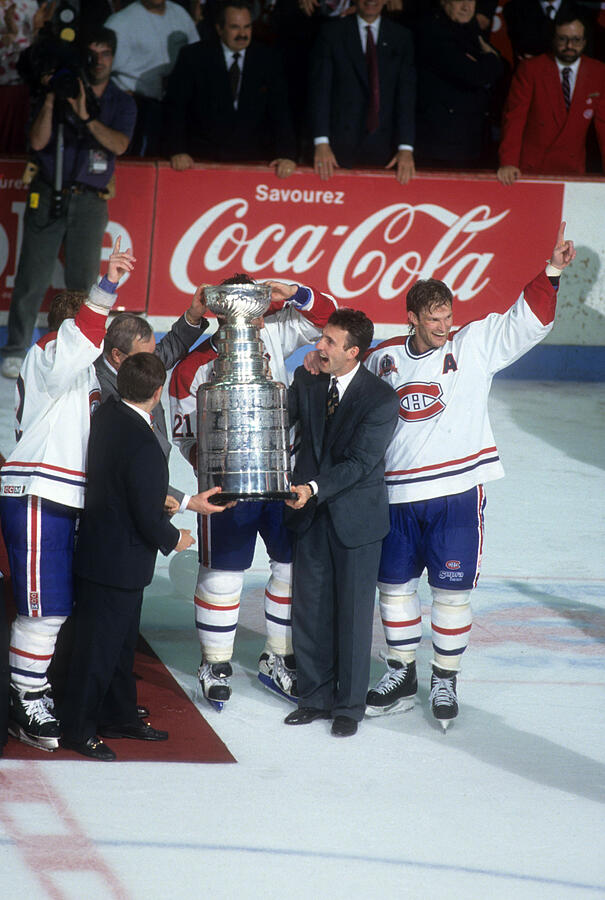 1993 Stanley Cup Finals - Game 5:  Los Angeles Kings v Montreal Canadiens #8 Photograph by B Bennett