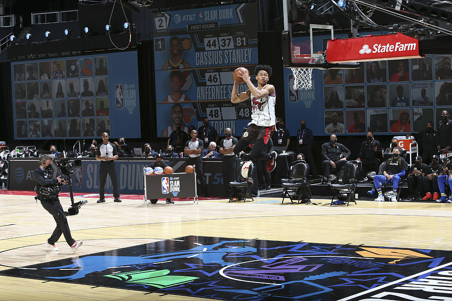 2021 NBA All-Star - AT&T Slam Dunk Contest Photograph by Nathaniel S. Butler