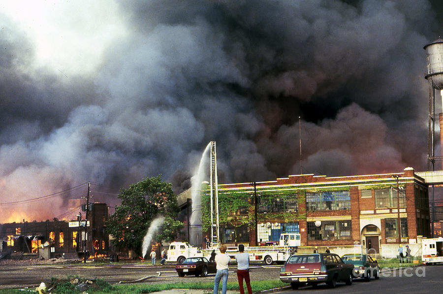 9-02-85 Passaic, NJ Labor Day Fire, Conflagration  #8 Photograph by Steven Spak
