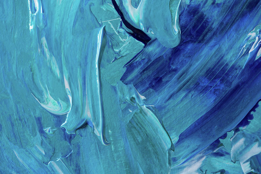 Abstract Painting Blue Background A Fragment Of An Art Painting Painting By Anna Pismenskova