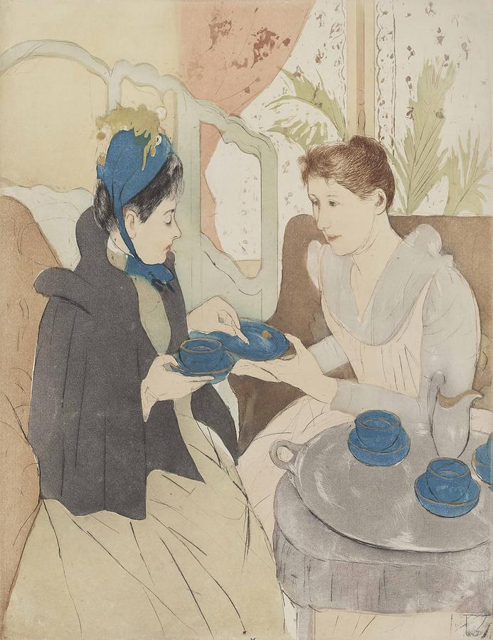 Tea Painting - Afternoon Tea Party  #8 by Mary Cassatt