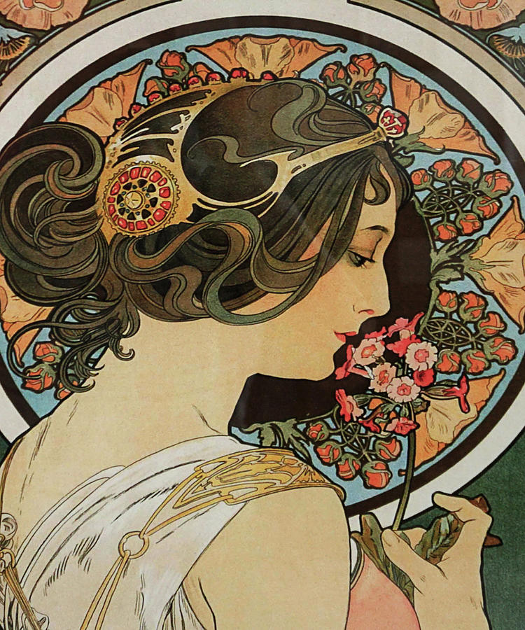 Alphonse Mucha Painting by Henri Karimi - Pixels