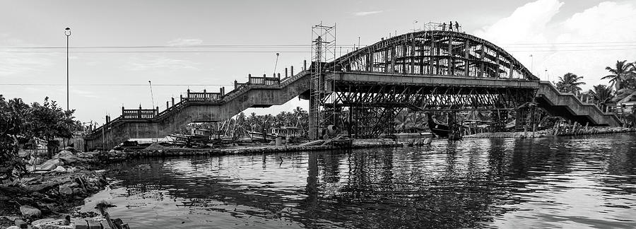 Amritapuri Amritasetu Bridge Construction #8 Photograph by Sonny Marcyan