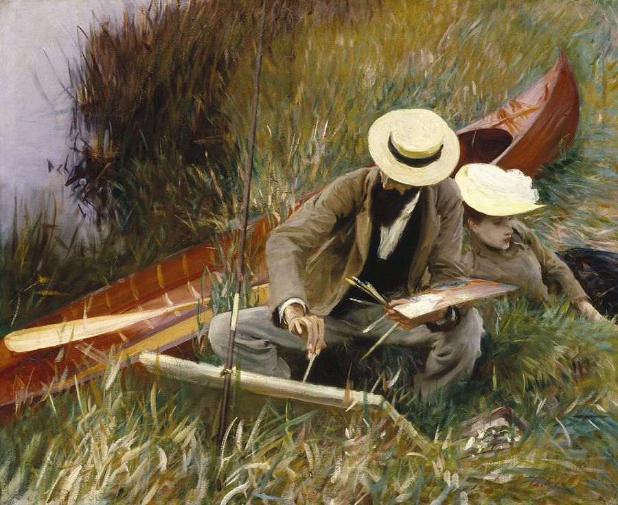 John Singer Sargent Painting - An Out of Doors Study  #8 by John Singer Sargent