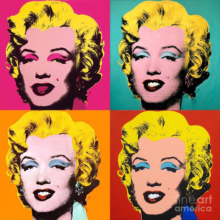 Andy Warhol Painting by New York Artist - Pixels