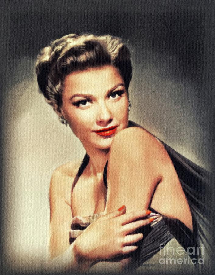 Anne Baxter, Vintage Actress #4 Yoga Mat by Esoterica Art Agency - Pixels