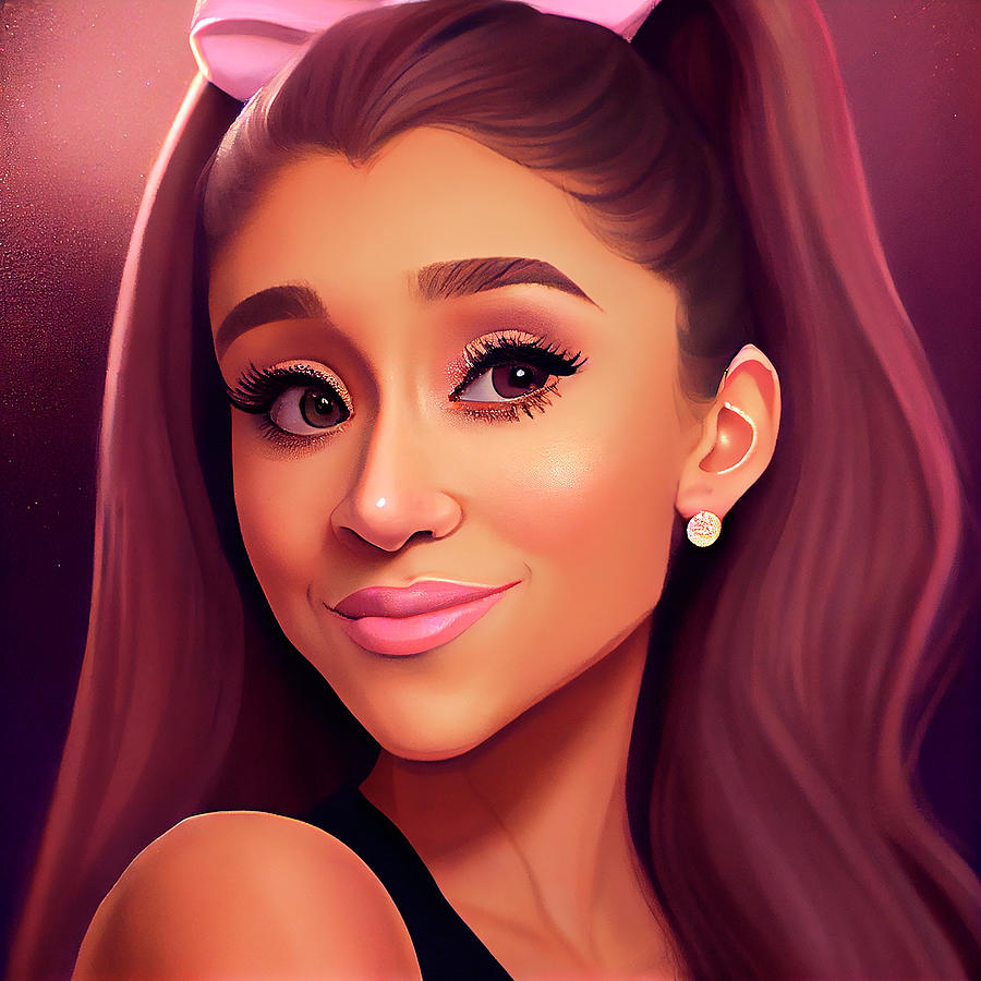 Ariana Grande Art Digital Art by Tim Hill - Fine Art America