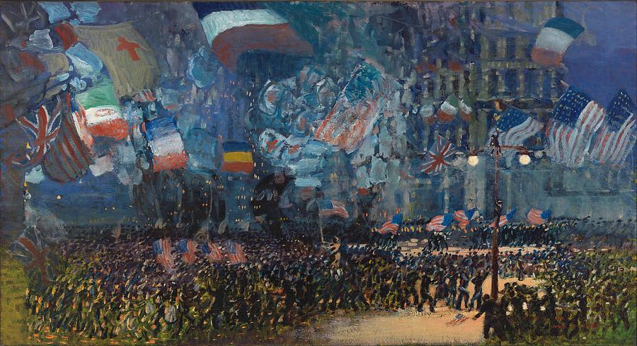 Night Painting -  Armistice Night #8 by George Luks