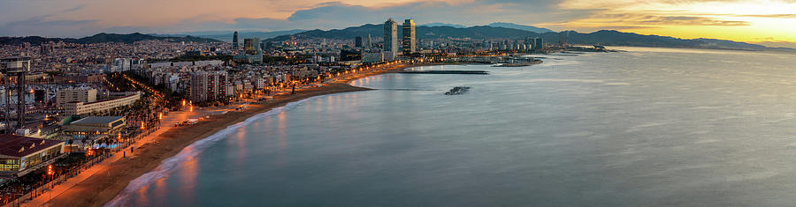 Barcelona beach on morning sunrise  #8 Photograph by Anek Suwannaphoom