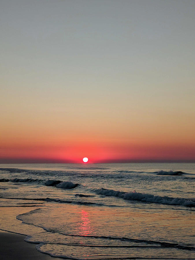 Beautiful Sunrise At Myrtle Beach In South Carolina Atlantic Oce #8 Photograph by Alex Grichenko