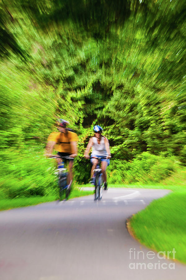 Biking in the summer in Vermont #8 Photograph by Don Landwehrle