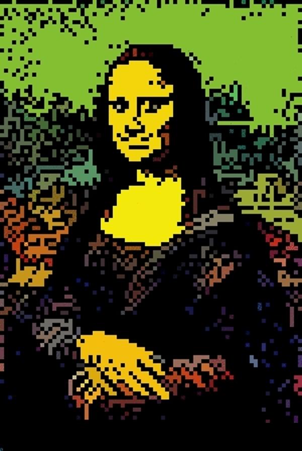 8 Bits Mona Lisa Digital Art by 8 Bits Studio 8 Bit Mona Lisa | Pixels