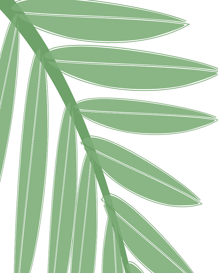 Boho Pastel Palm Leaf Abstract #8 Digital Art by Bob Pardue