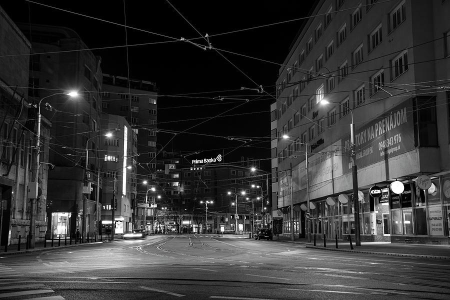 Bratislava at night #8 Photograph by Robert Grac