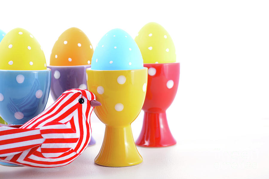 Bright Color Easter Eggs #8 Photograph by Milleflore Images