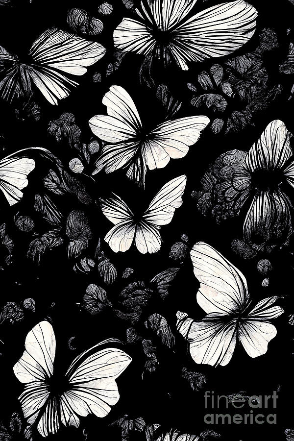 Butterfly Pattern Digital Art