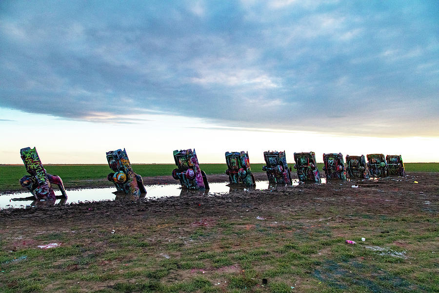 Cadillac Ranch on Historic Route 66 in Amarillo Texas #8 Photograph by Eldon McGraw