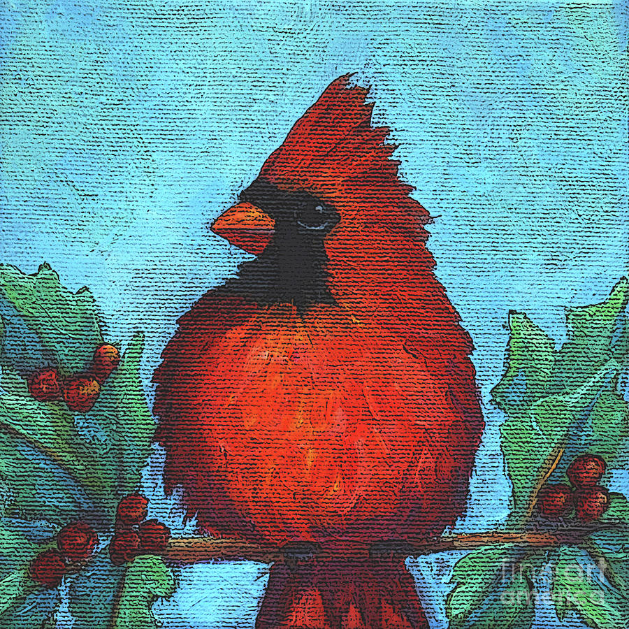 8 Cardinal Painting by Victoria Page