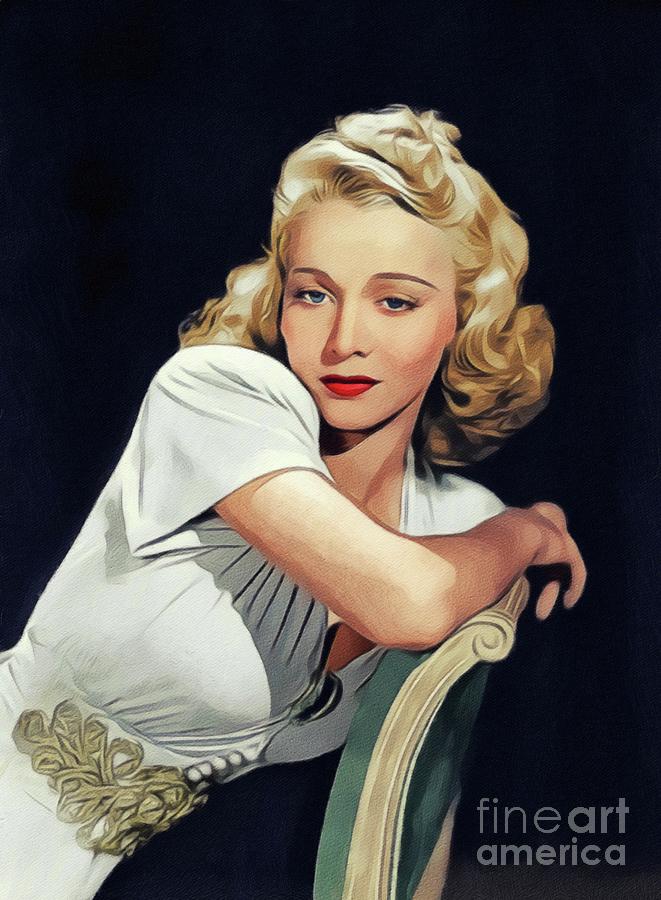 Carole Landis, Vintage Actress #8 Painting by Esoterica Art Agency