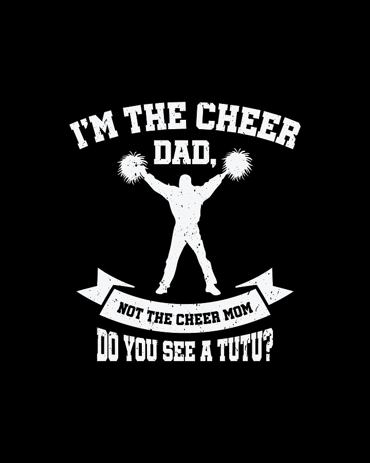 Cheerleader Proud Cheer Dad Cheerleading Beer Lover Digital Art by Toms