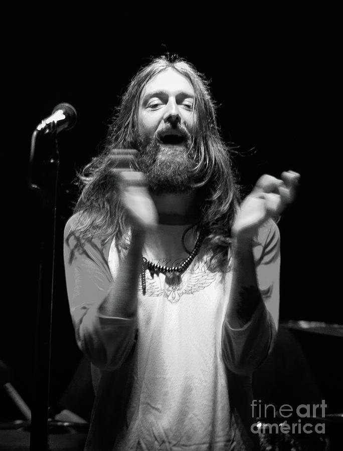Musician Photograph - Chris Robinson with The Black Crowes #8 by David Oppenheimer