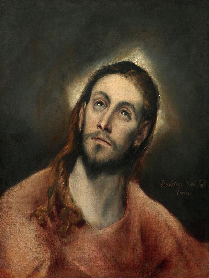 Greco Painting - Christ in Prayer #3 by El Greco