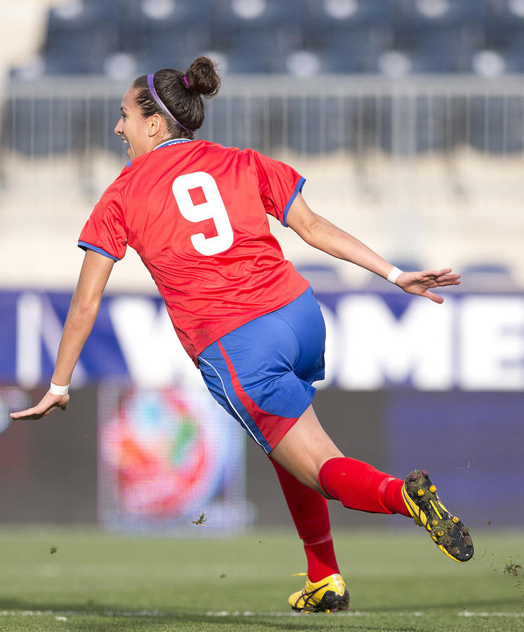 Costa Rica v Trinidad & Tobago: Semifinal - 2014 CONCACAF Womens Championship #8 Photograph by Mitchell Leff
