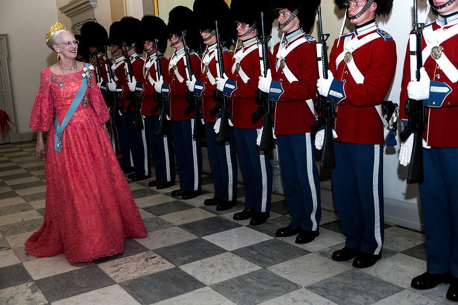 Crown Prince Frederik of Denmark Holds Gala Banquet At Christiansborg Palace #8 Photograph by Ole Jensen