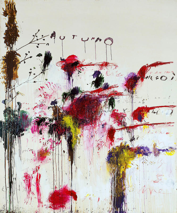 Abstract Painting - Cy Twombly #8 by Emma Ava